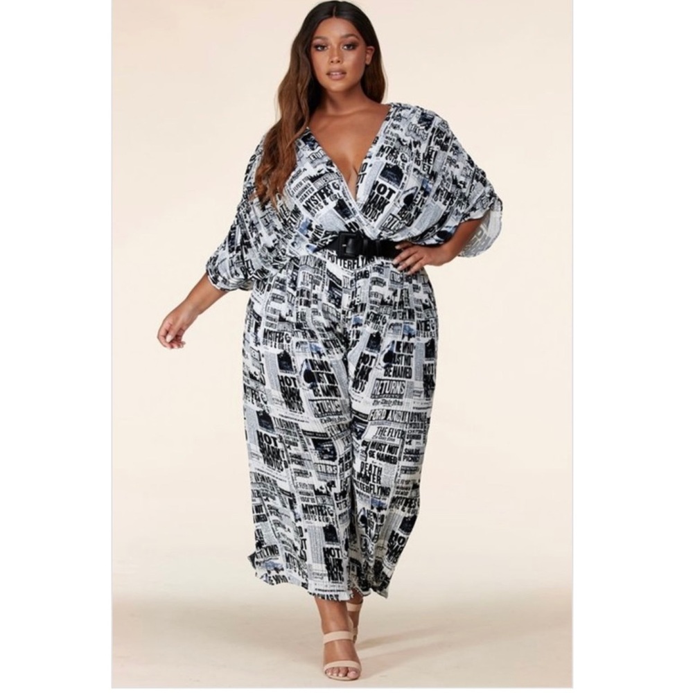 Daily News Jumpsuit (Plus Size)